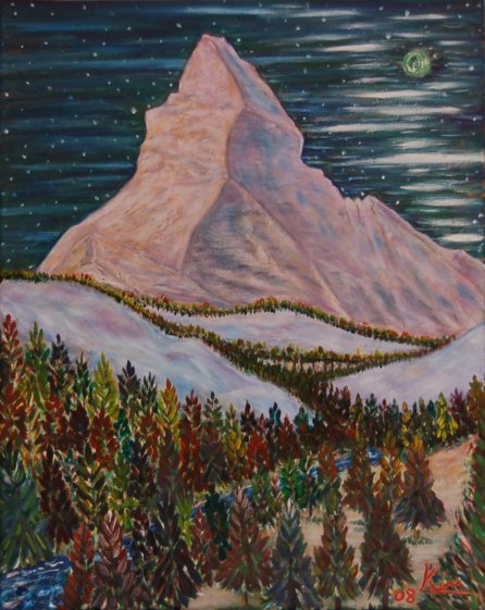 Oil Painting > Mystical Mountain